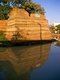 Thailand: Jaeng Sri Phum (Sri Phum Bastion) reflected in the moat, Chiang Mai